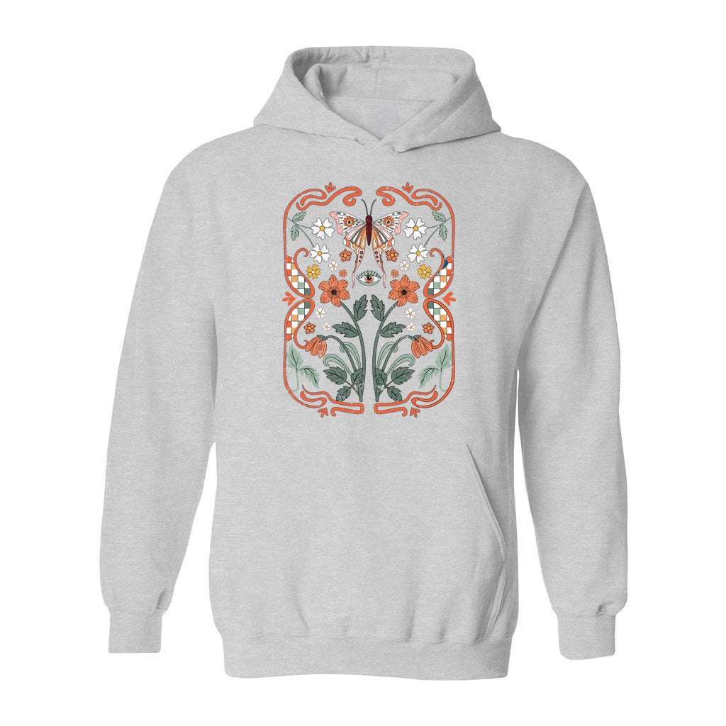 Art Nouveau Flowers Hoodie - Rue Mentana