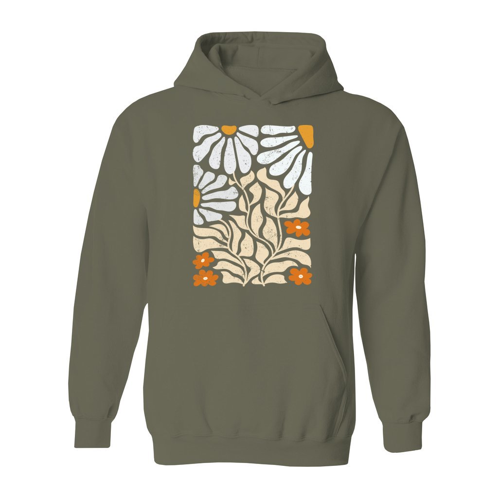 Matisse Style Wild Flowers Hoodie - Rue Mentana
