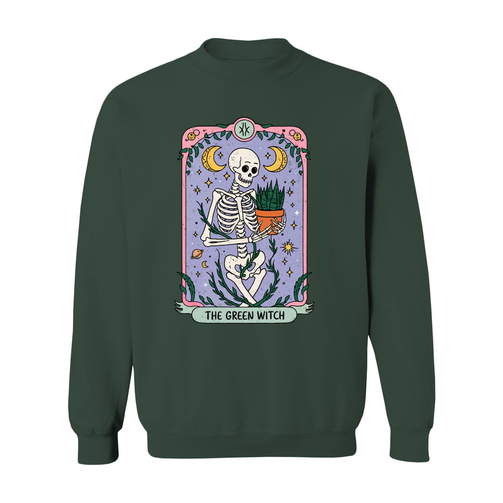 Green Witch Tarot Sweatshirt - Rue Mentana