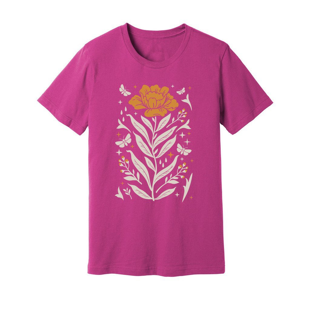 Boho Mystical Wildflowers T-Shirt - Rue Mentana