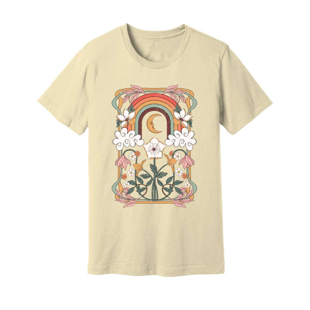 Art Nouveau Floral Rainbow T-Shirt - Rue Mentana