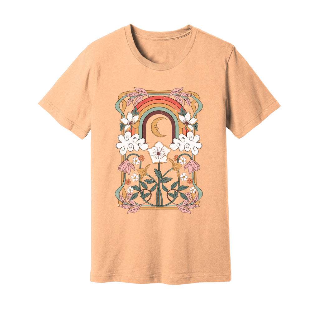 Art Nouveau Floral Rainbow T-Shirt - Rue Mentana