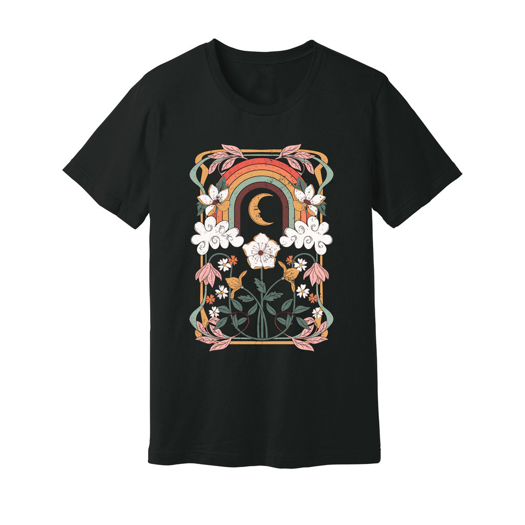 Art Nouveau Floral Rainbow T-Shirt - Rue Mentana