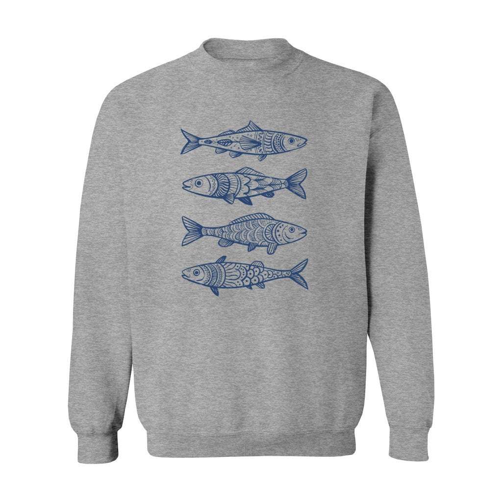 Boho Fish Pattern Sweatshirt - Rue Mentana