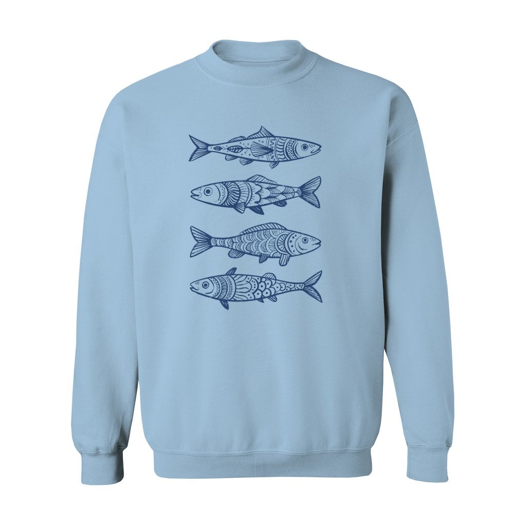 Boho Fish Pattern Sweatshirt - Rue Mentana