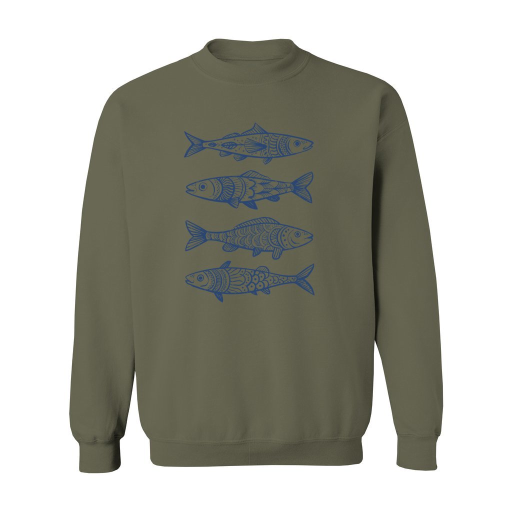 Boho Fish Pattern Sweatshirt - Rue Mentana