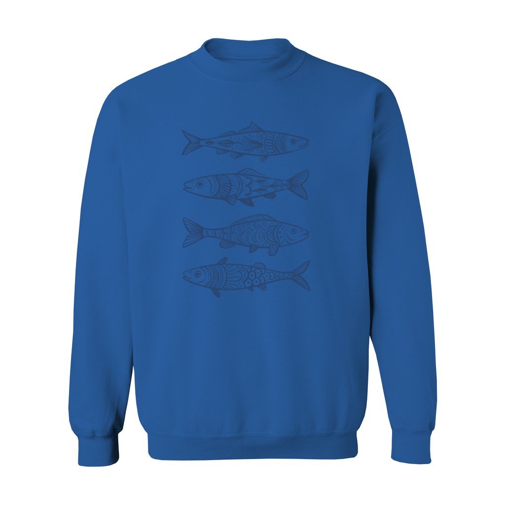 Boho Fish Pattern Sweatshirt - Rue Mentana