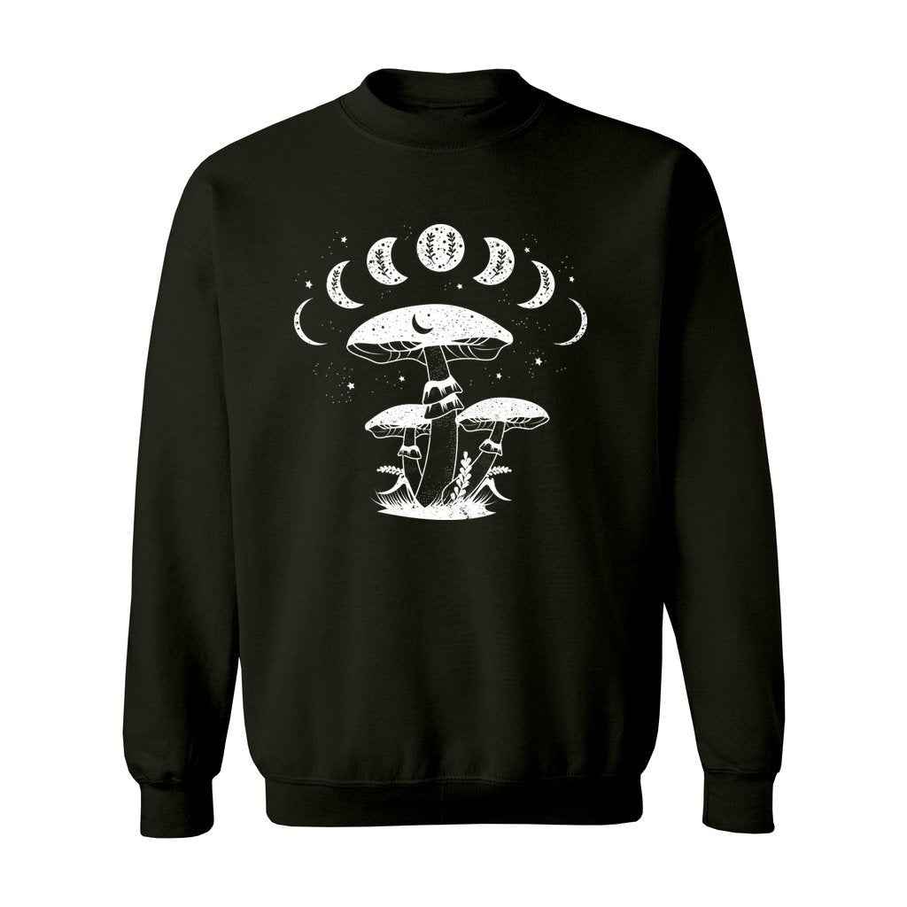 Mystical Mushrooms with Moon Phases Sweatshirt
