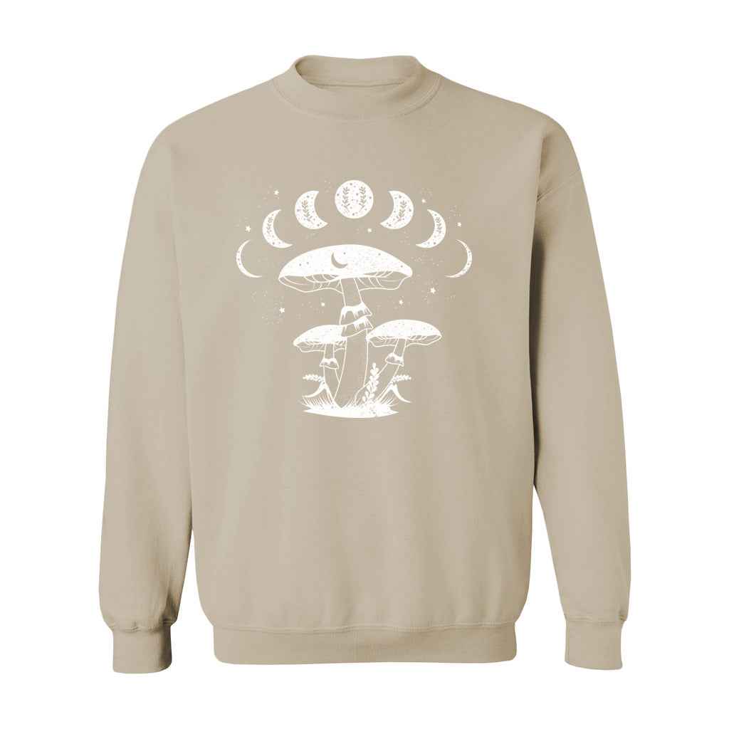 Mystical Mushrooms with Moon Phases Sweatshirt