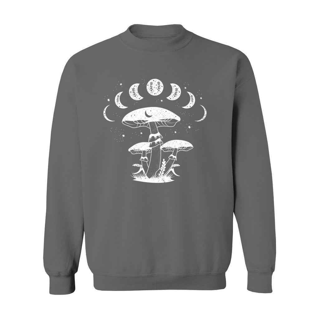 Mystical Mushrooms with Moon Phases Sweatshirt