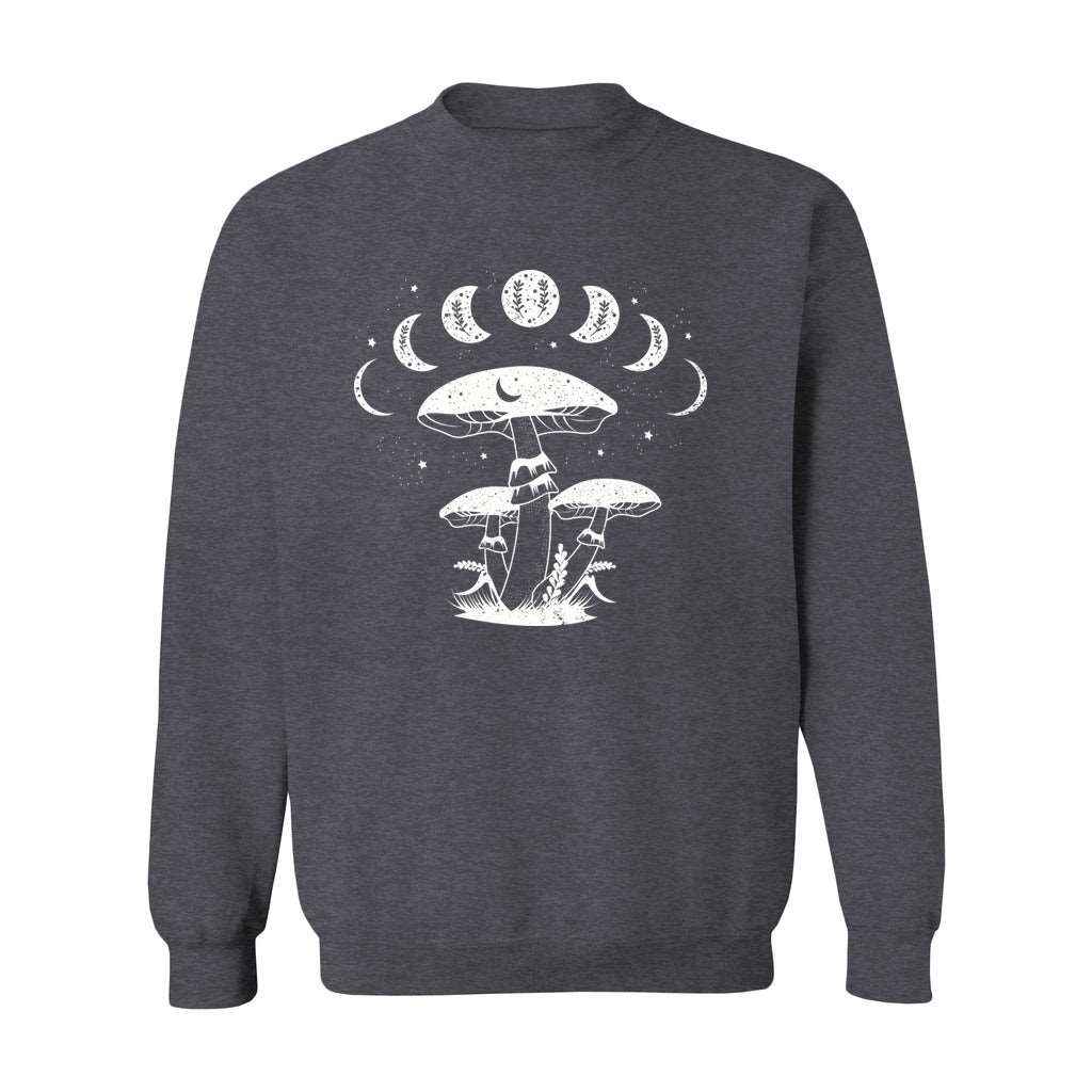 Mystical Mushrooms with Moon Phases Sweatshirt