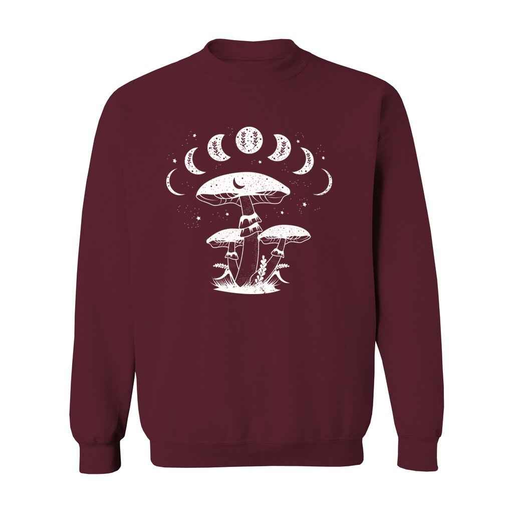 Mystical Mushrooms with Moon Phases Sweatshirt