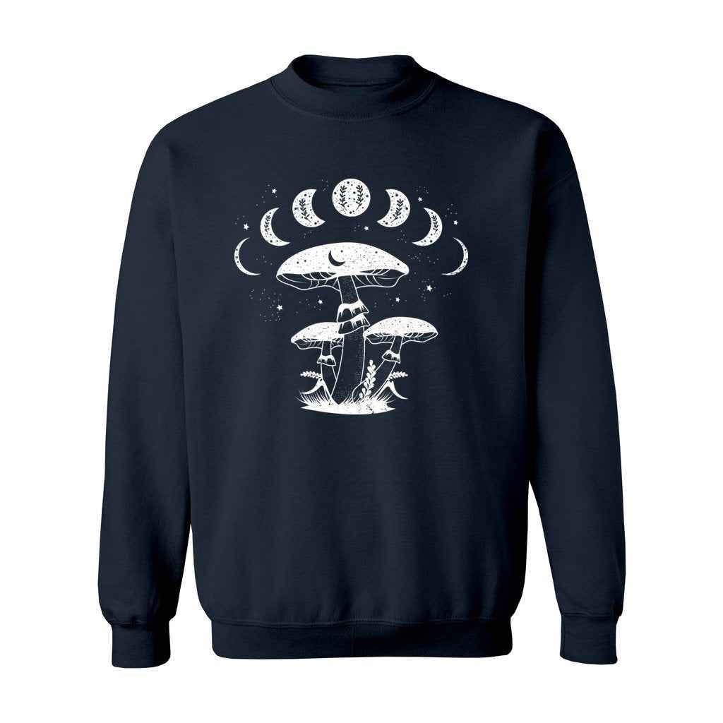 Mystical Mushrooms with Moon Phases Sweatshirt
