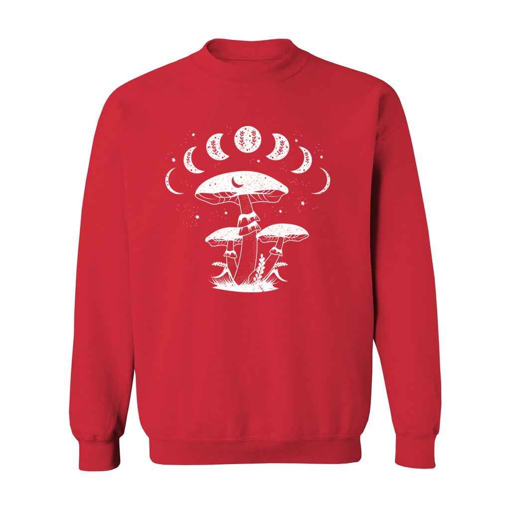 Mystical Mushrooms with Moon Phases Sweatshirt