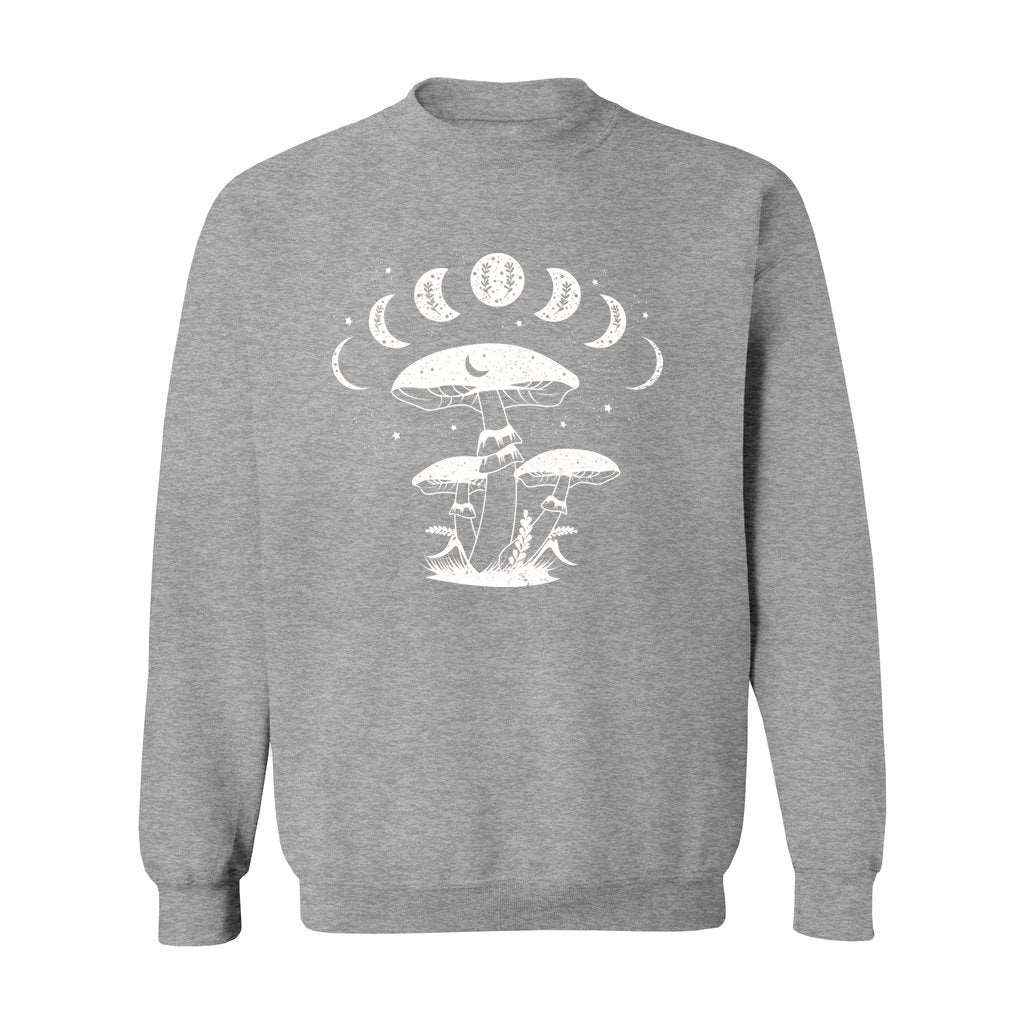 Mystical Mushrooms with Moon Phases Sweatshirt