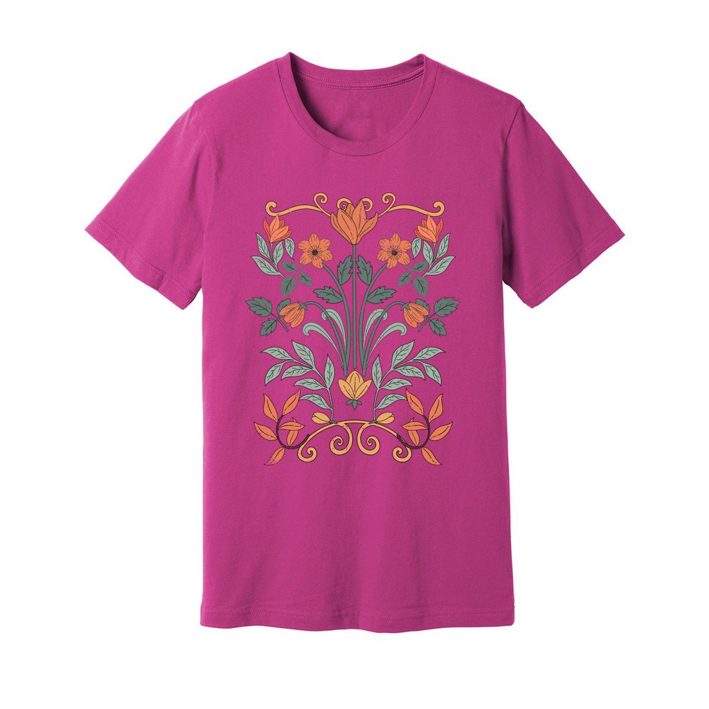 Floral Art Nouveau T-Shirt - Rue Mentana
