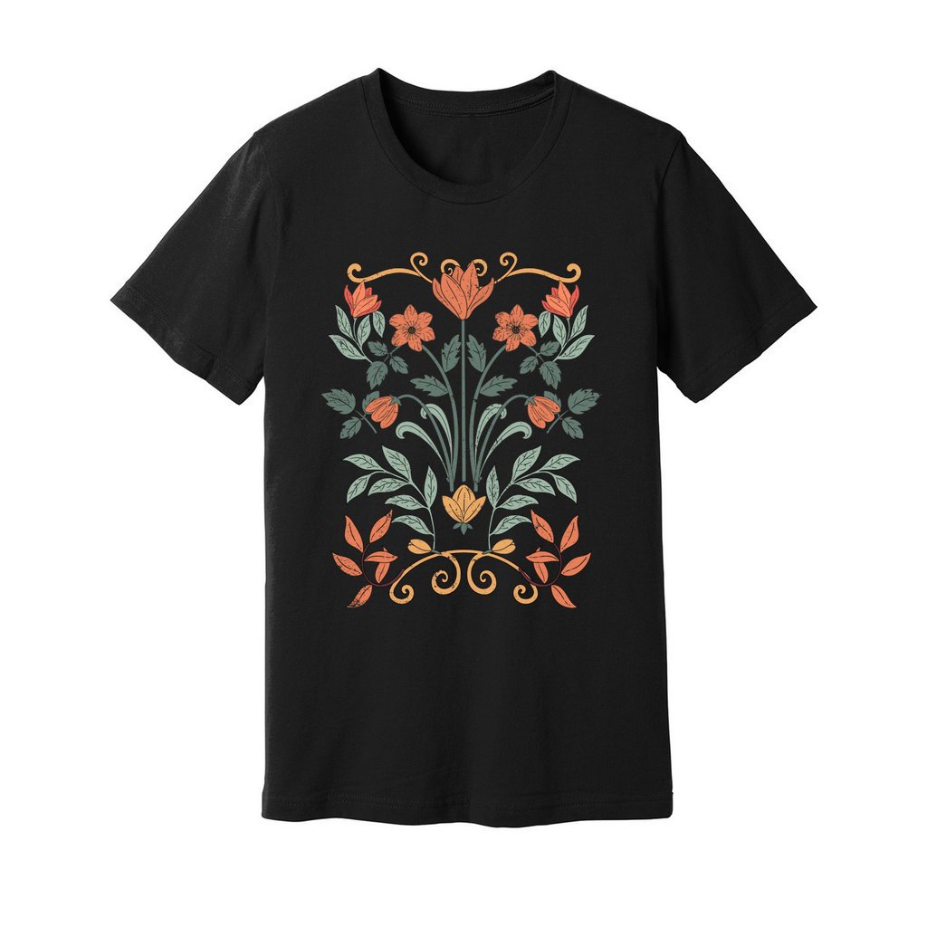 Floral Art Nouveau T-Shirt - Rue Mentana