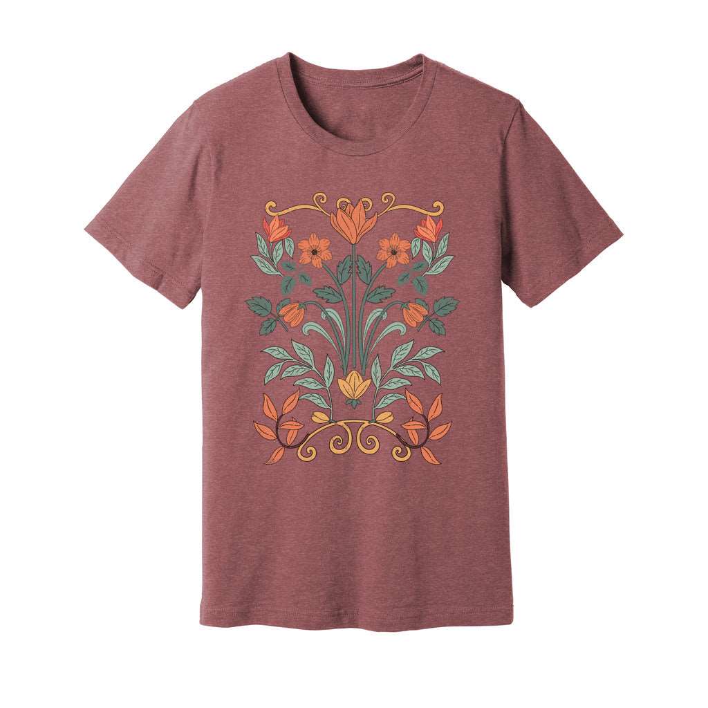 Floral Art Nouveau T-Shirt - Rue Mentana