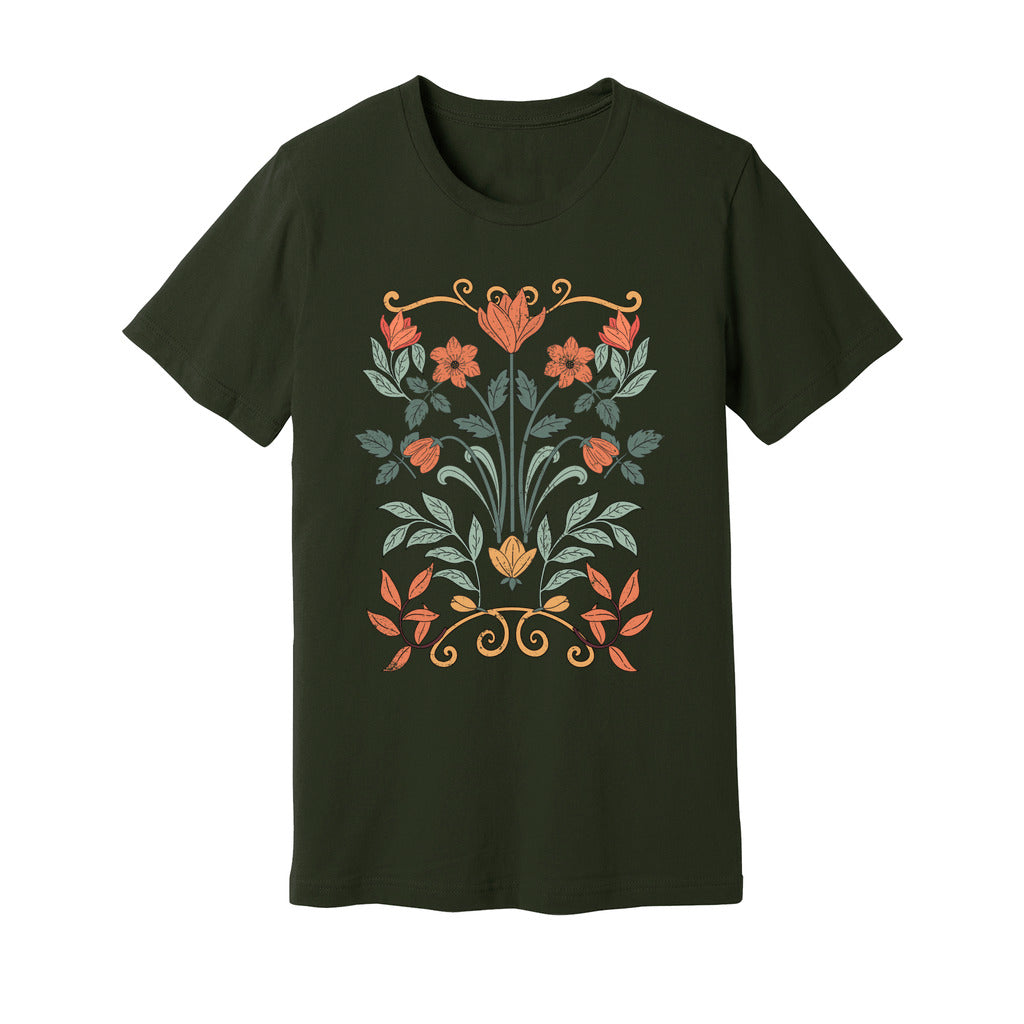 Floral Art Nouveau T-Shirt - Rue Mentana