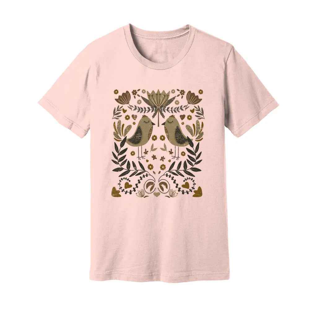 Bohemian Birds & Flowers T-Shirt