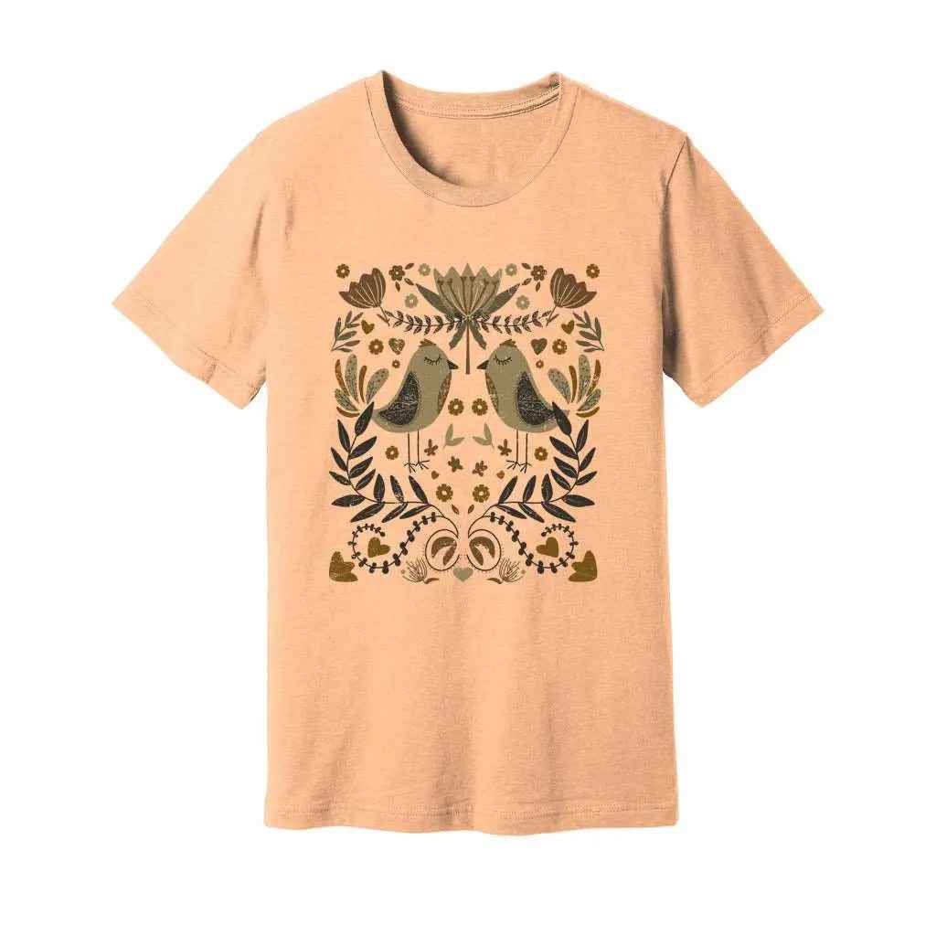 Bohemian Birds & Flowers T-Shirt