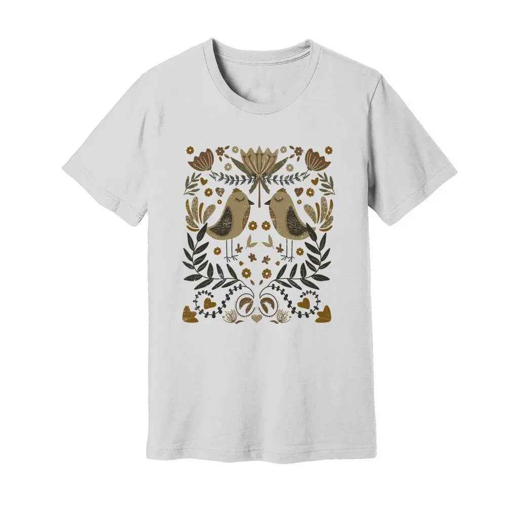 Bohemian Birds & Flowers T-Shirt