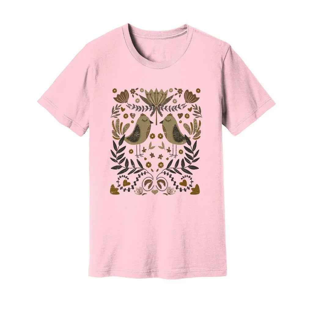 Bohemian Birds & Flowers T-Shirt