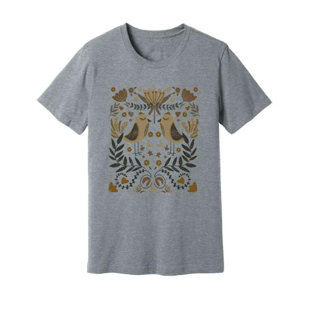 Bohemian Birds & Flowers T-Shirt