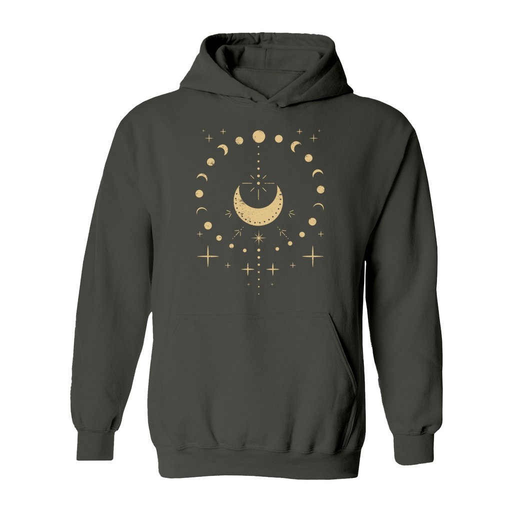 Night Sky Moon and Stars Hoodie - Rue Mentana