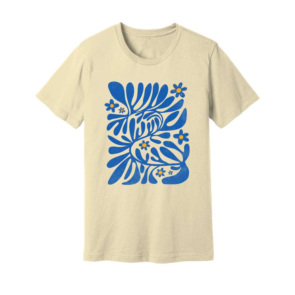 Blue Matisse Flowers T-Shirt - Rue Mentana