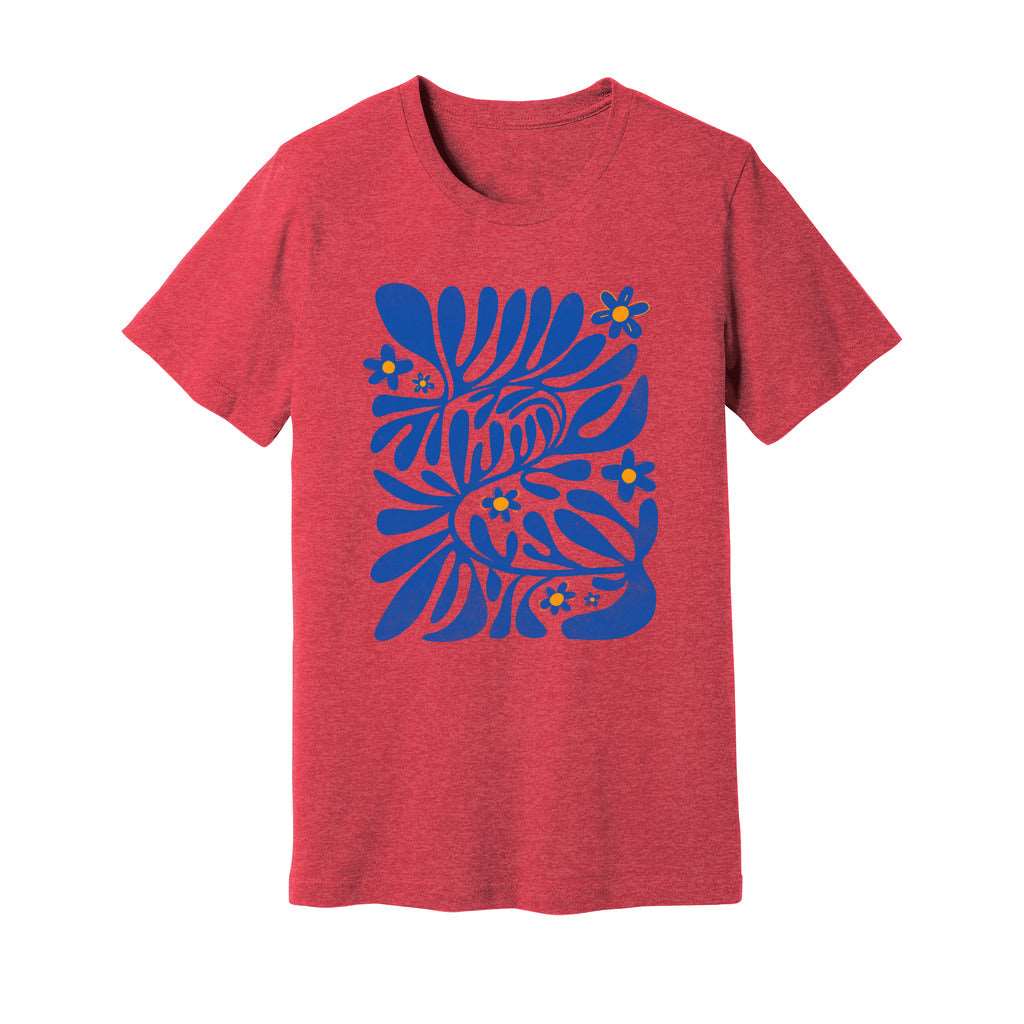 Blue Matisse Flowers T-Shirt - Rue Mentana