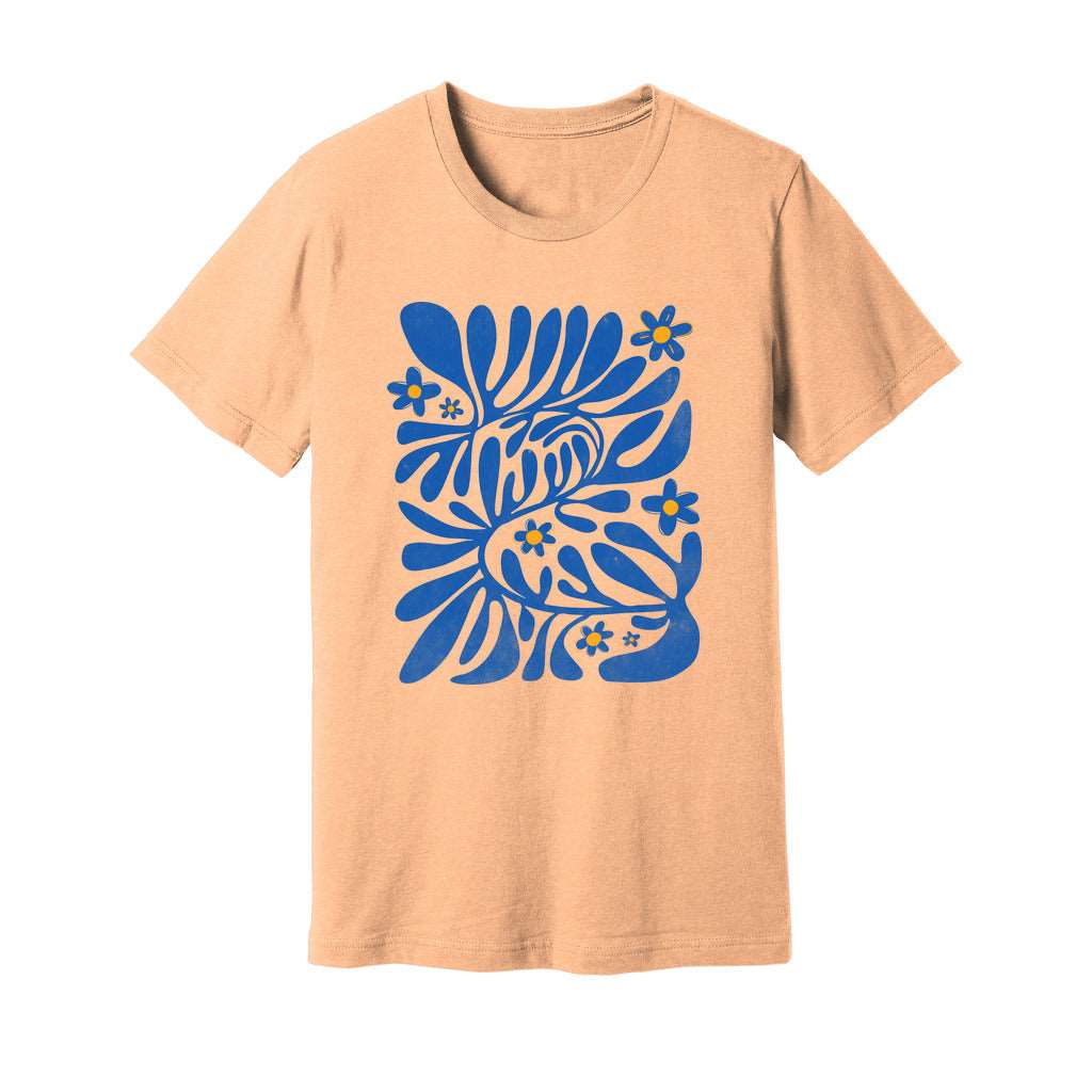 Blue Matisse Flowers T-Shirt - Rue Mentana