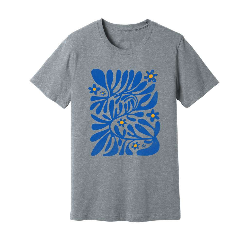 Blue Matisse Flowers T-Shirt - Rue Mentana