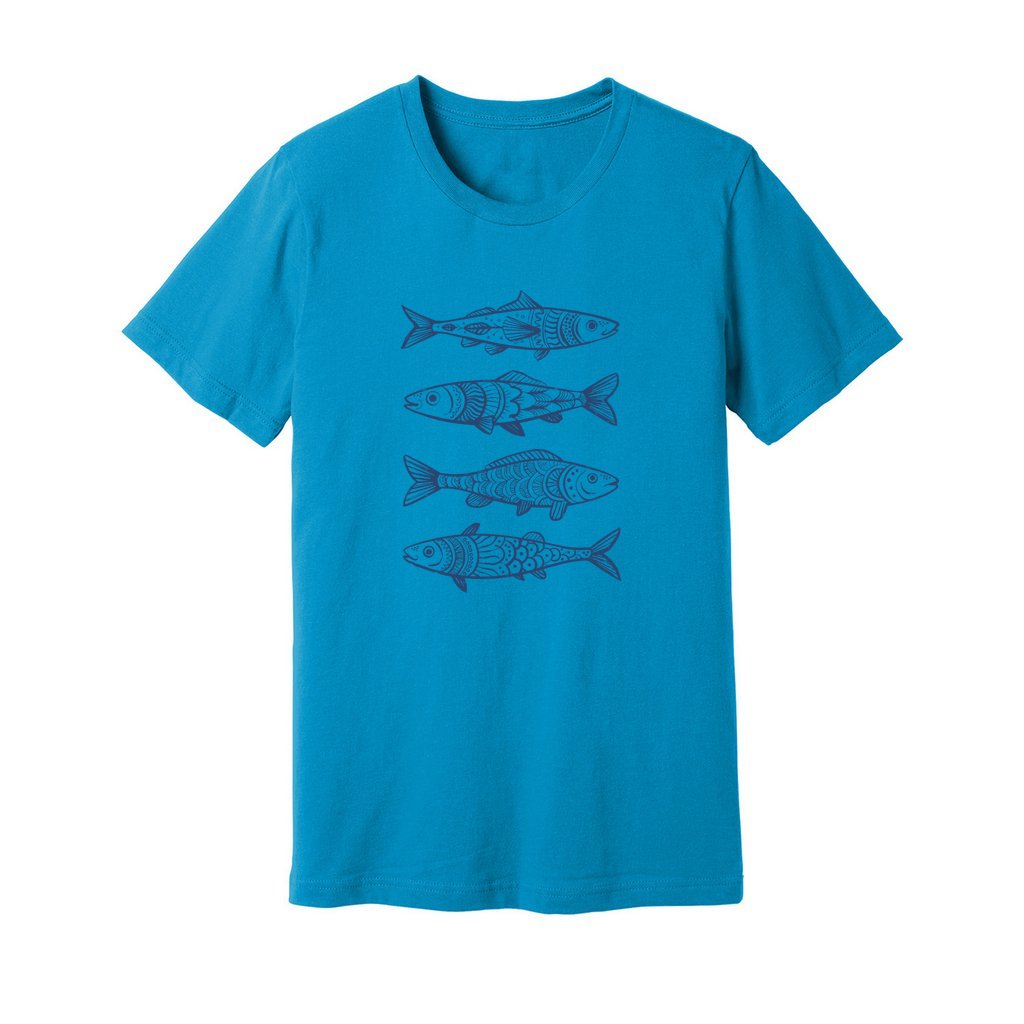 Boho Fish Pattern T-Shirt - Rue Mentana
