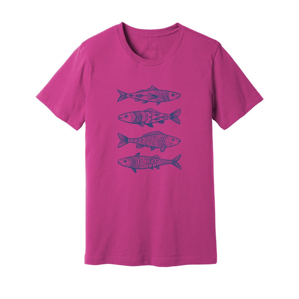Boho Fish Pattern T-Shirt - Rue Mentana