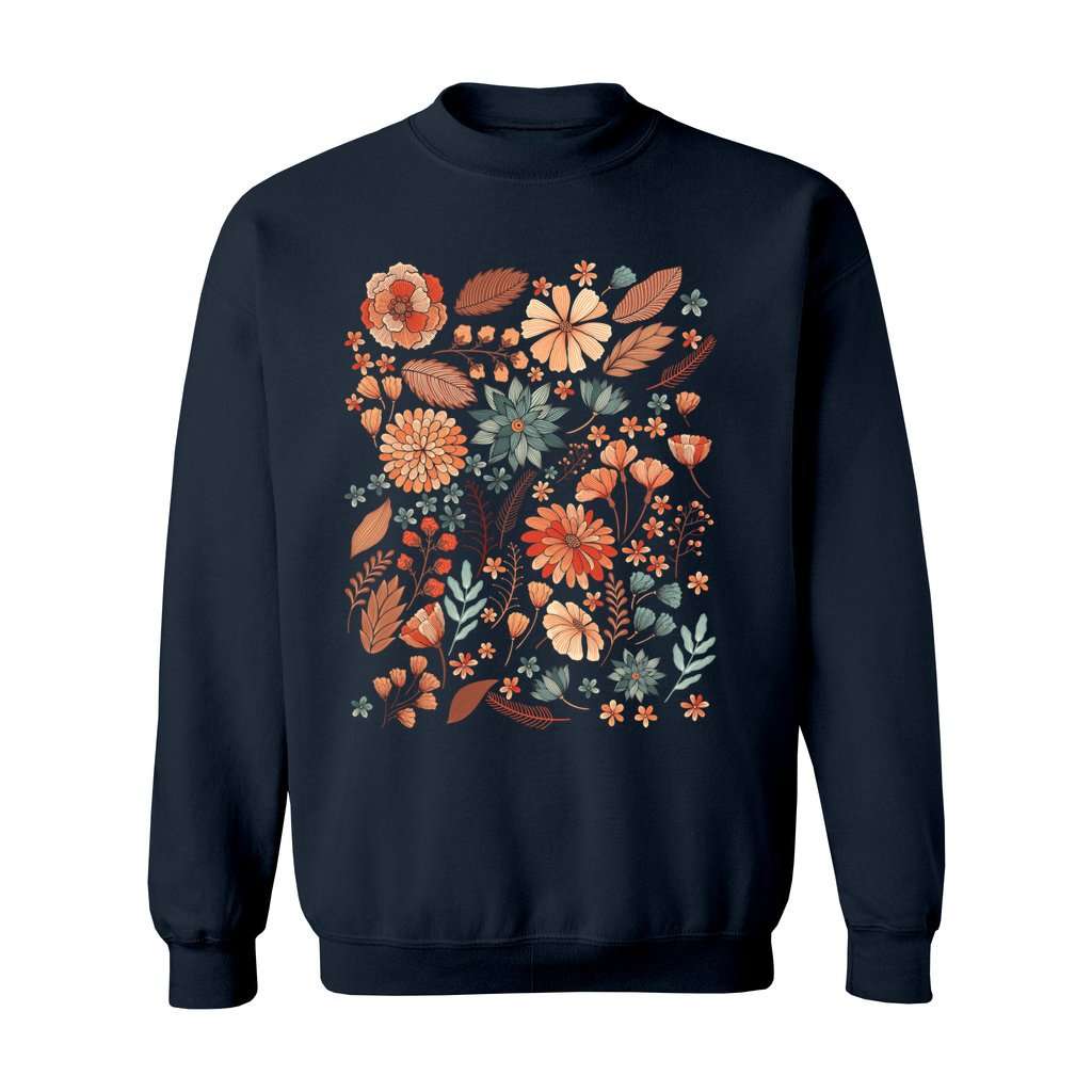Rustic Pressed Flowers Sweatshirt - Rue Mentana
