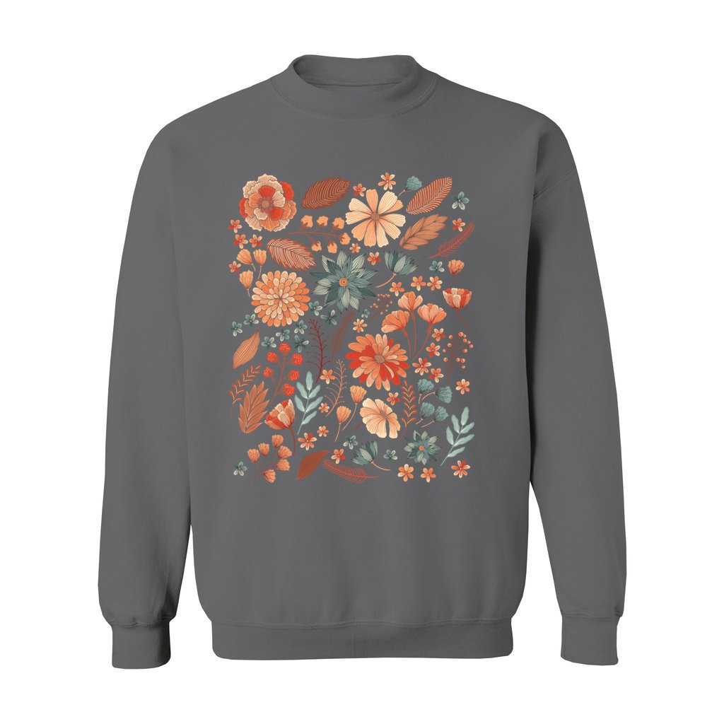 Rustic Pressed Flowers Sweatshirt - Rue Mentana