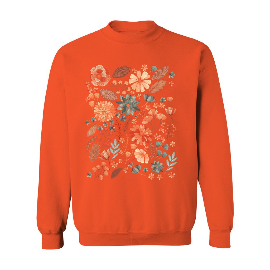 Rustic Pressed Flowers Sweatshirt - Rue Mentana