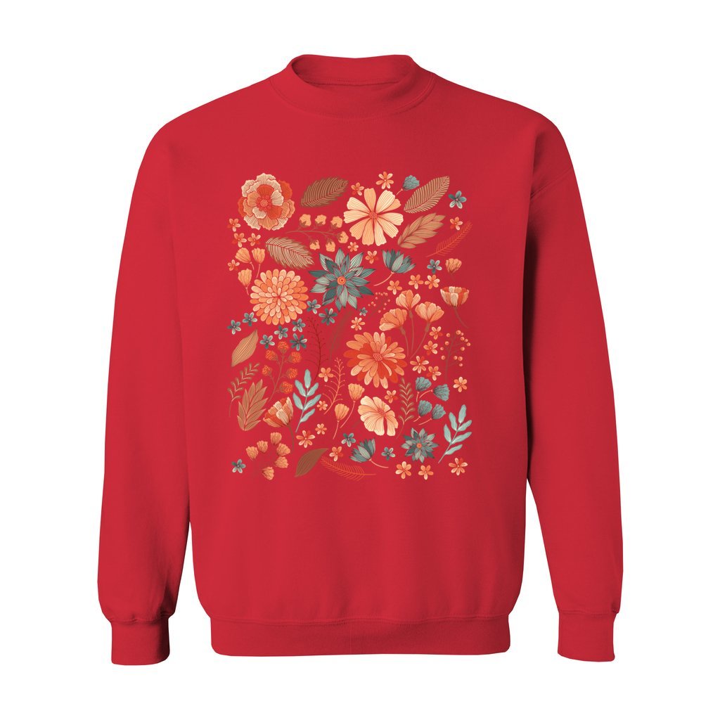 Rustic Pressed Flowers Sweatshirt - Rue Mentana