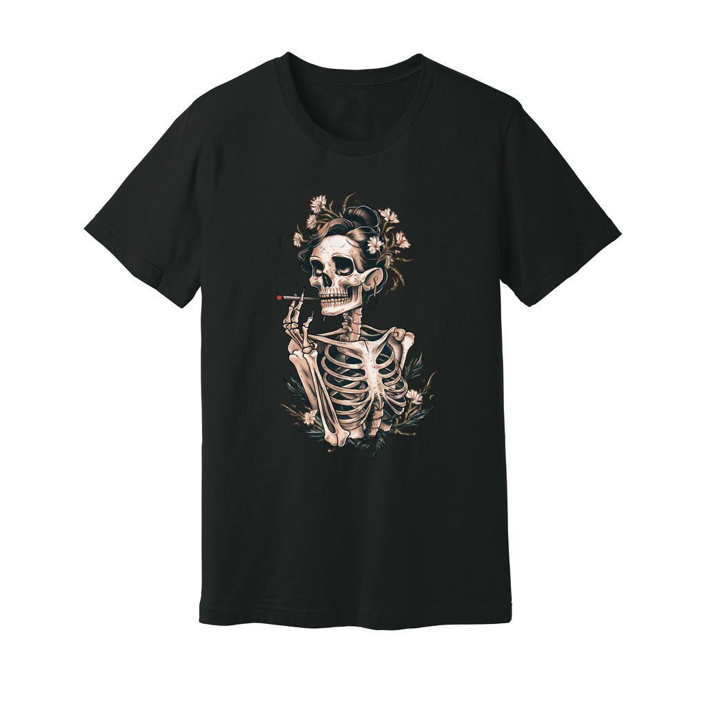 Sassy Skeleton Boho Floral T-Shirt - Rue Mentana