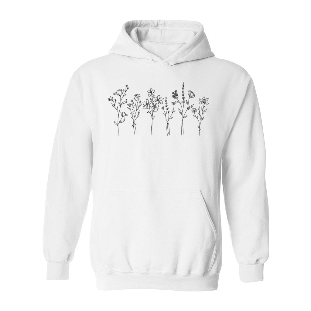 Flowers Drawing Hoodie - Rue Mentana