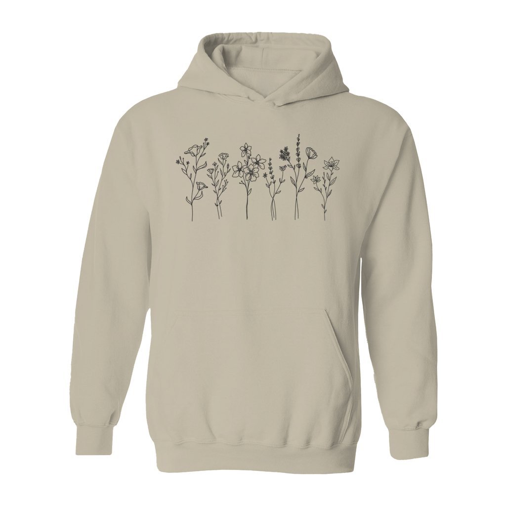 Flowers Drawing Hoodie - Rue Mentana