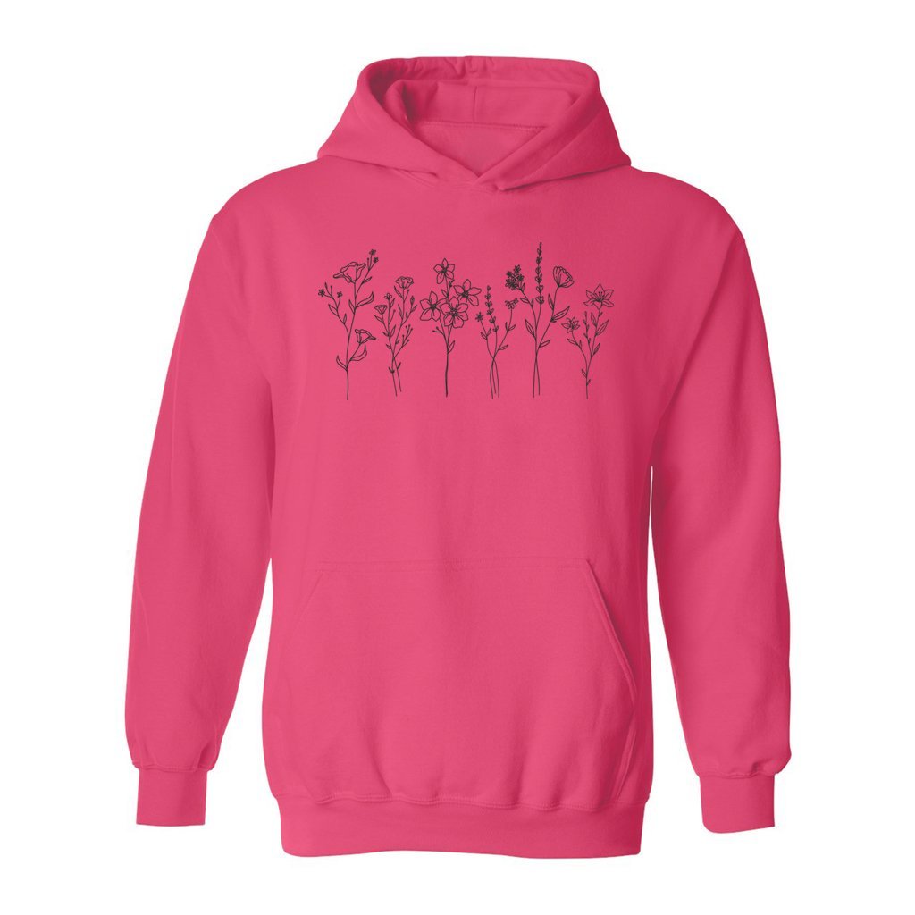 Flowers Drawing Hoodie - Rue Mentana