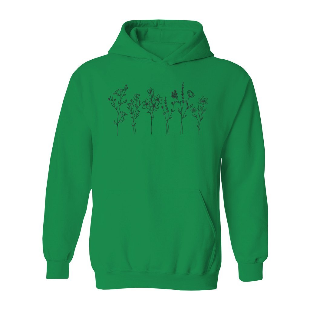 Flowers Drawing Hoodie - Rue Mentana