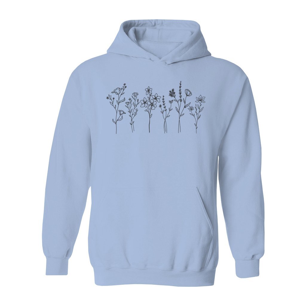 Flowers Drawing Hoodie - Rue Mentana