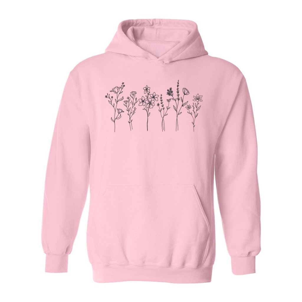 Flowers Drawing Hoodie - Rue Mentana