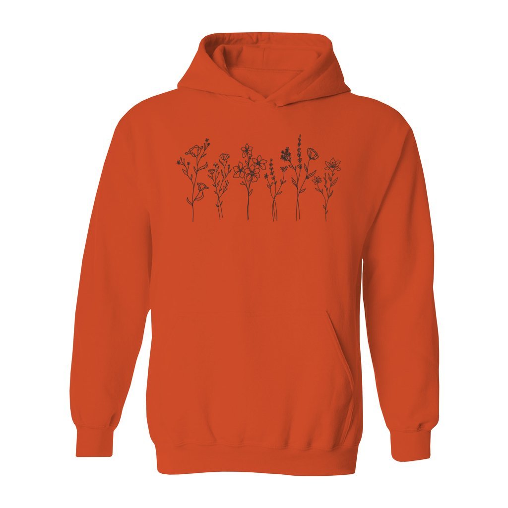 Flowers Drawing Hoodie - Rue Mentana