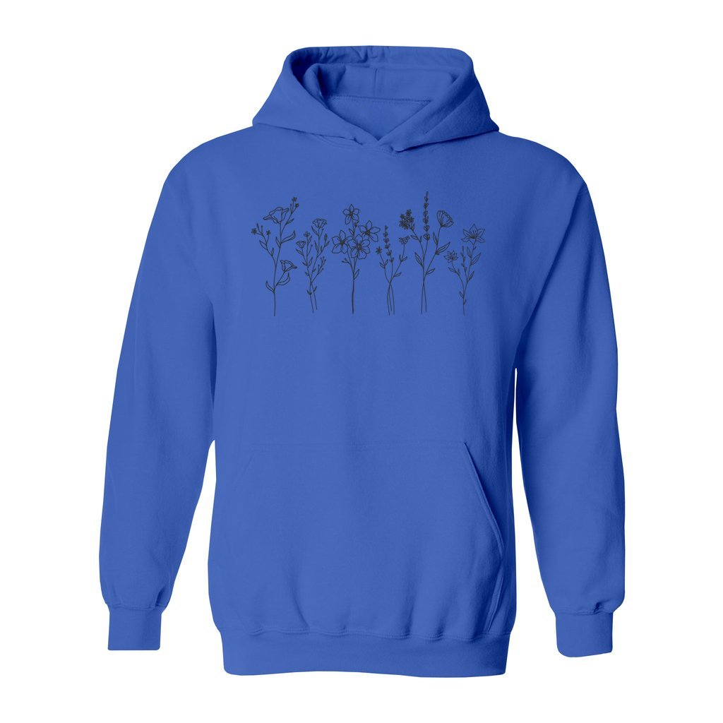 Flowers Drawing Hoodie - Rue Mentana