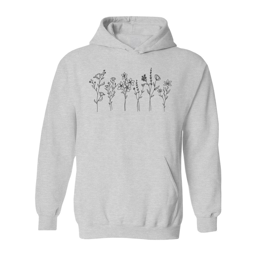 Flowers Drawing Hoodie - Rue Mentana