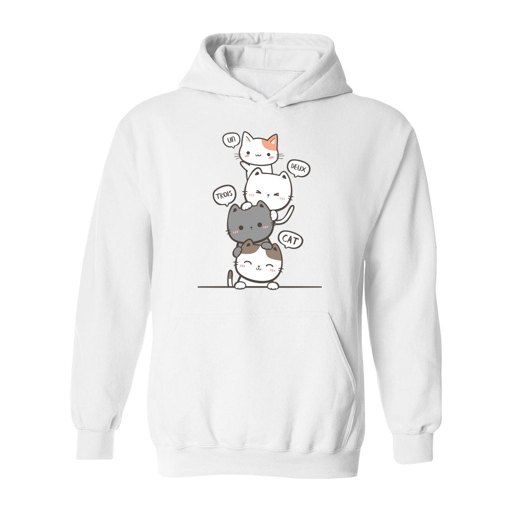 Un Deux Trois Cat Hoodie - Rue Mentana
